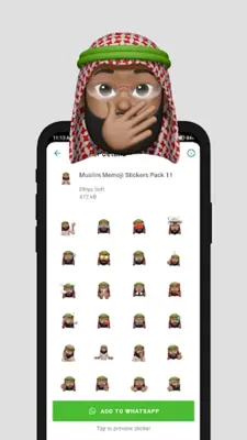 Muslim Memoji Stickers android App screenshot 1