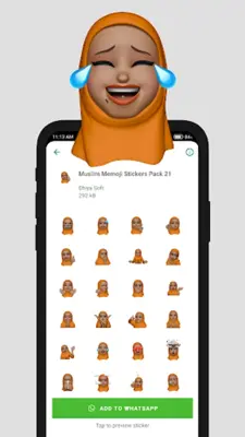 Muslim Memoji Stickers android App screenshot 2