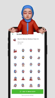 Muslim Memoji Stickers android App screenshot 3